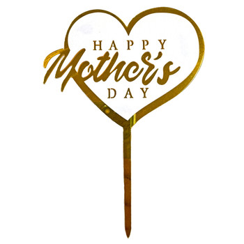 7" Acrylic Heart Mother's Day Topper