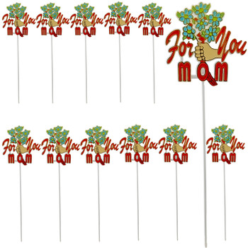 For You Mom Floral Arrangement Picks - 12 Pieces