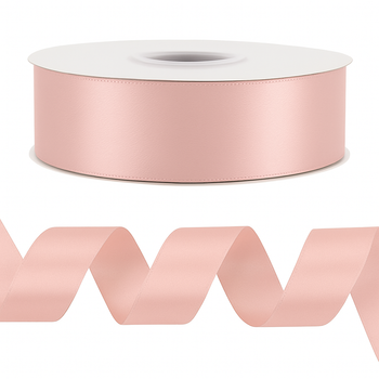 1.5" Single Face Satin Ribbon - Blush - 50 Yards