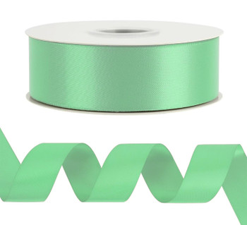1.5" Single Face Satin Ribbon - Mint - 50 Yards