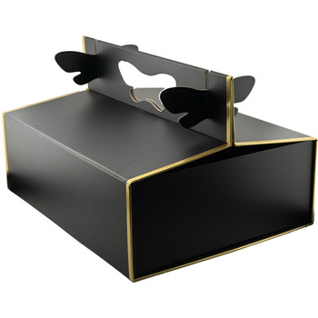 12.5" Floral Carrying Case Box - Black