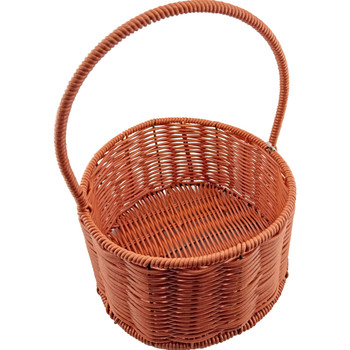 7" Decorative Woven Basket with Handle