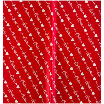 Cupids Love Arrow Red Floral Wrapping Paper - 20 Sheets