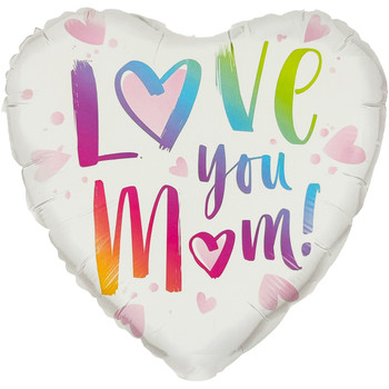 18" Happy Mother's Day Love Foil Balloon - 10 Pieces