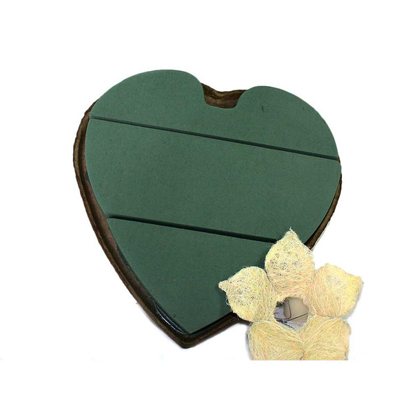 12" Oasis Mache Solid Heart