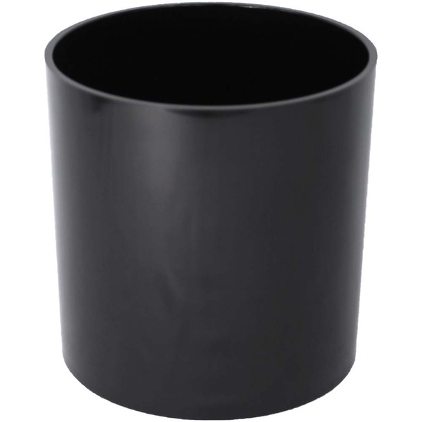 5" Black Acrylic Cylinder Vase