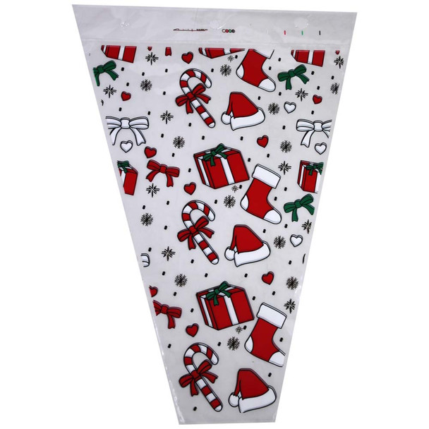 12" Printed Christmas Gifts Floral Sleeve