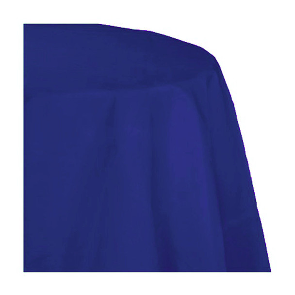 120" Royal Blue Round Polyester Table Cover