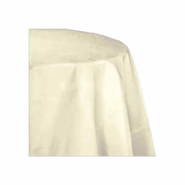 90" Ivory Round Polyester Table Cover