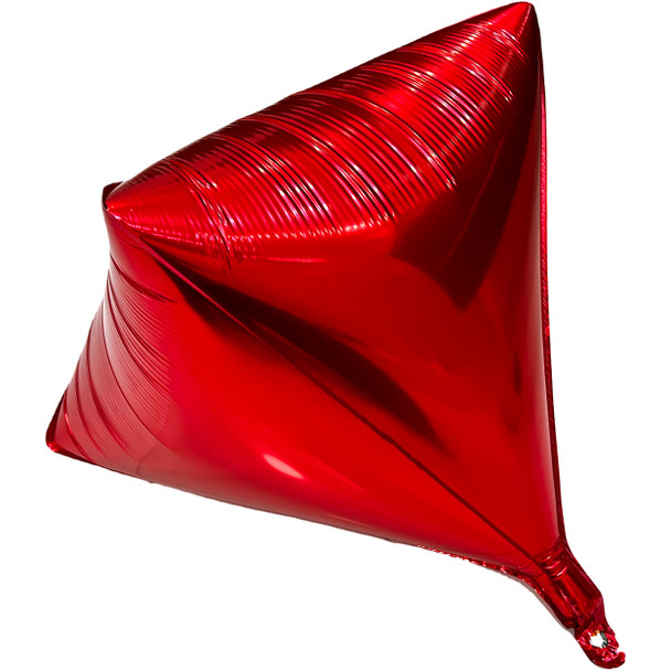 24"  Mylar Diamond Balloon - Red