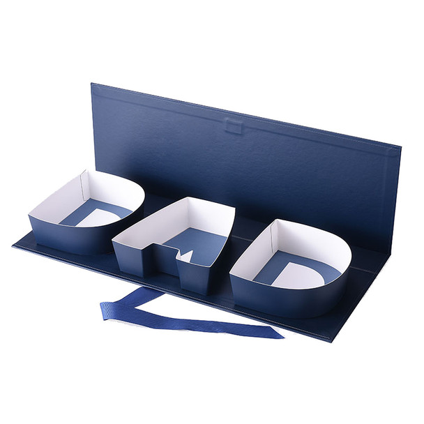 17.75" Shallow Folding Dad Box - Blue