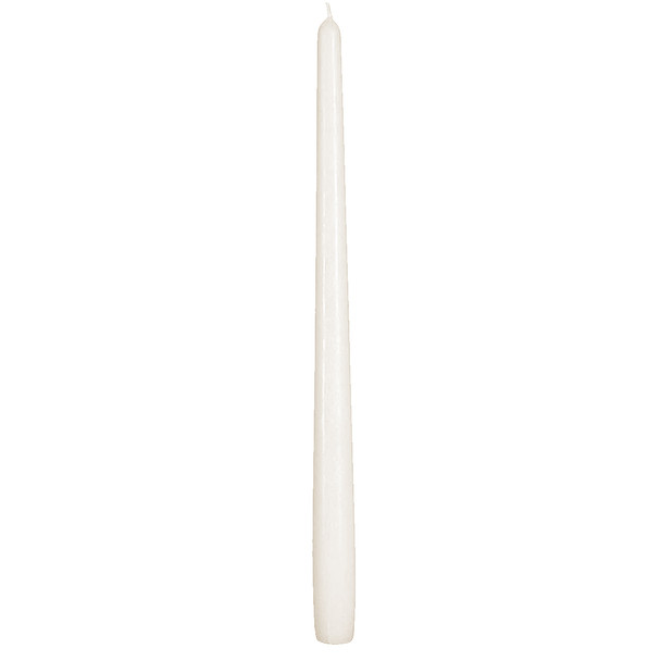 10" Ivory Taper Candle - Dripless