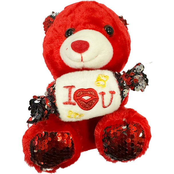 8" Love You Candy Teddy Bears - Red
