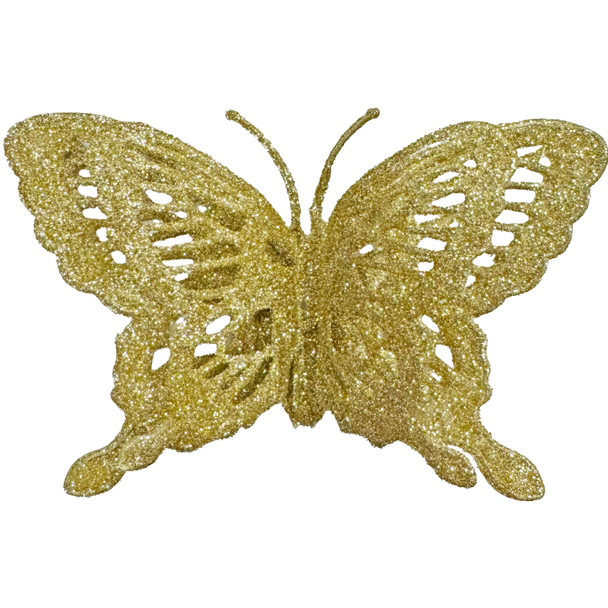 5.5" Double Level Butterflies - 7 Pack - Gold