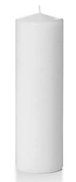 3" x 10" White Pillar Candle