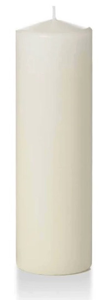 3" x 10" Ivory Pillar Candle