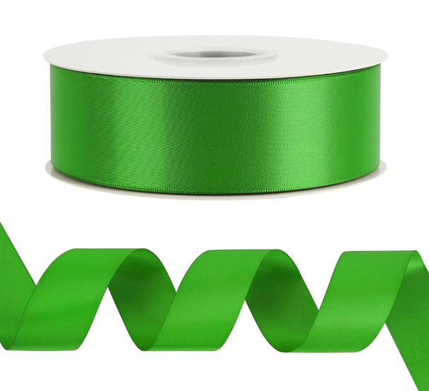 1.5" Single Face Satin Ribbon - Emerald Green - 50 Yards 1.5" Single Face Satin Ribbon - Emerald Green - 50 Yards