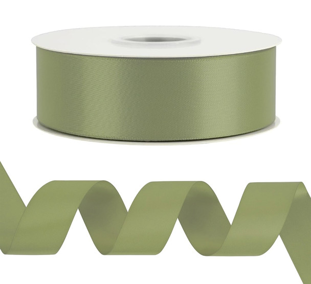 1.5" Single Face Satin Ribbon - Lite Sage - 50 Yards 1.5" Single Face Satin Ribbon - Lite Sage - 50 Yards
