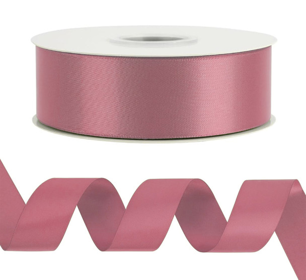 1.5" Single Face Satin Ribbon - Mauve - 50 Yards 1.5" Single Face Satin Ribbon - Mauve - 50 Yards