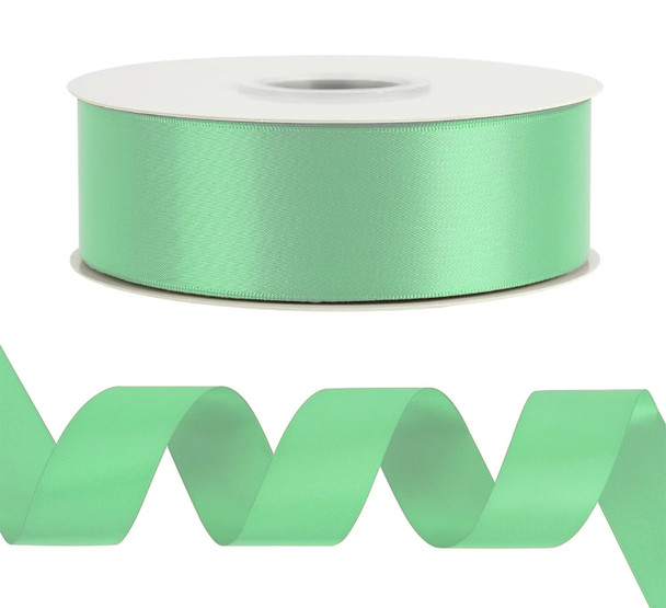 1.5" Single Face Satin Ribbon - Mint - 50 Yards 1.5" Single Face Satin Ribbon - Mint - 50 Yards