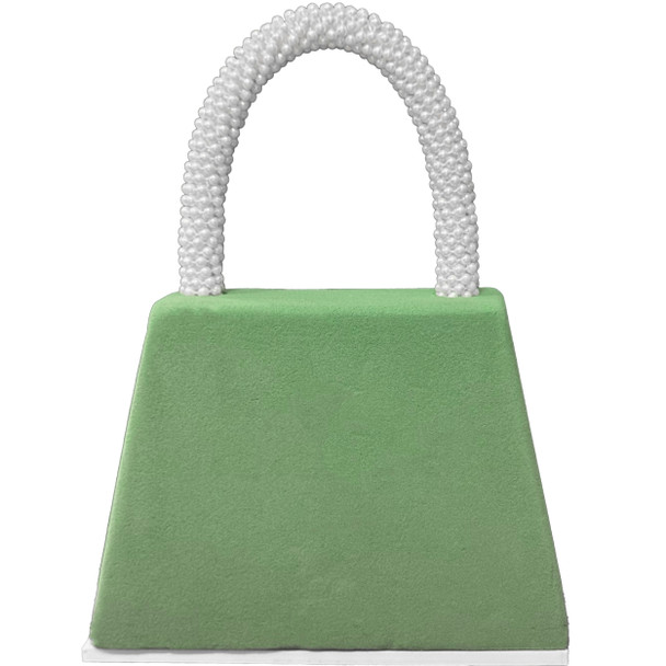 Floral Foam Purse Base - White Pearl Handle