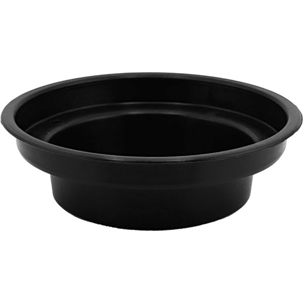 4.5" Petite Plastic Design Bowl - Black