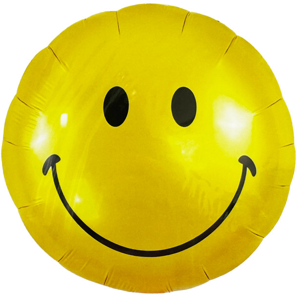 18" Happy Face Balloon - 10 Pieces