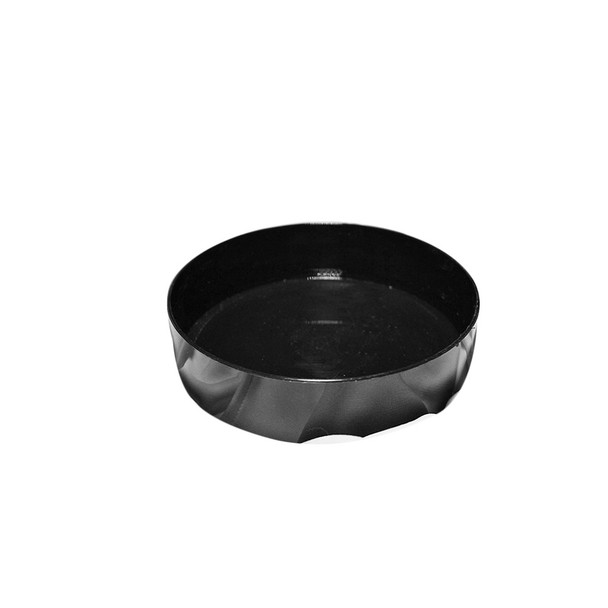 6" Black Designer Tray