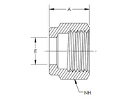 Tylok CS-Lok® nuts are coated with moldisulfide for reduced galling and lower installation torque. (Drawing)