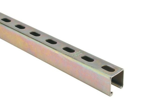 Unistrut Rail - 1-5/8" Height  X 1-5/8" width Channel Depth,10' 12-Gauge ZA1200HS 1