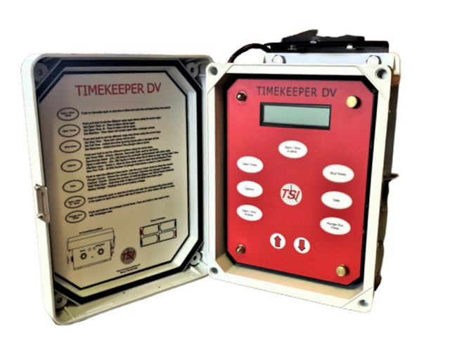 TSI Time Keeper DV has six time periods (open-A, open-B, Shut, Afterflow, Fall and Recovery)