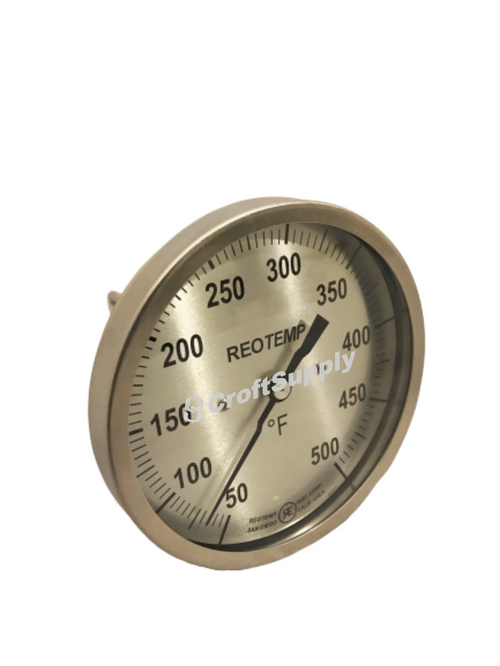 40 - 160 Degree F 5 Face 2-1/2 Stem Teltru GT500R Series 38100253  Thermometer, Thermometers & Temperature Gauges, Gauges, Water Pumps