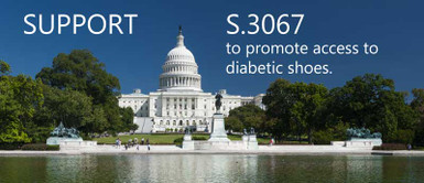 Encourage your Senator to support S. 3067 to promote access to diabetic shoes. Encourage your Senator to support S. 3067 to promote access to diabetic shoes.