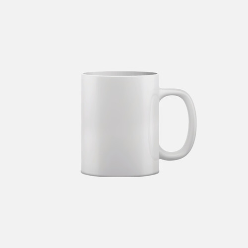 White porcelain mug