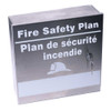 Bo&icirc;te De Plan De S&eacute;curit&eacute; Incendie Bilingue En Acier Inoxydable