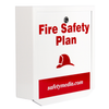 Outdoor Fire Safety Plan Box with Cam Lock and Key 13"H x 13"W x 3.5"D