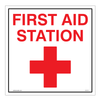 First Aid Station Plastic Sign for clear emergency identification in workplaces