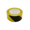 Yellow and Black Striped Smooth Top Adhesive Vinyl Tape Roll