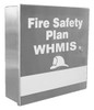 Stainless Steel Fire Safety Plan & WHMIS Box with a Peel Region CAM Lock