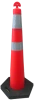 Exterior 45" Cone with Rubber Base & Reflective