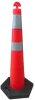 Exterior 45" Cone with Rubber Base & Reflective