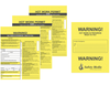 Hot works permit tags, 10/Pkg