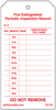 1-Year Plastic Extinguisher Inspection Tags