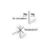 Thermostat Protector with Key Lock, Clear, Large (STI-9110)