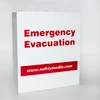 White metal Emergency Evacuation Box featuring a top handle