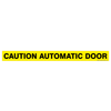 Caution Automatic Door Vinyl Sticker 1-Sided