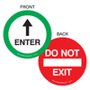 Enter & Do Not Exit Vinyl Sticker 2-Sided