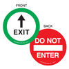 Exit & Do Not Enter Vinyl Sticker 2-Sided