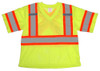 One Size (XL) Safety T-Shirt Lime Polyester