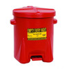 6 Gallon Oily Waste Safety Can with self-closing lid and durable polyethylene design
